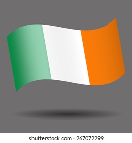 Ireland waving flag