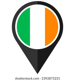 irlanda en el paquete de iconos de puntos de ubicación de bandera mundial