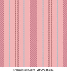 Irendy textile pattern lines, mexican stripe fabric seamless. Lape vertical background vector texture in light and red colors palette.