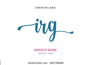 IRG lettering logo is simple, easy to understand and authoritative