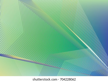 Iridescent abstract background or A4 minimal cover. Pearlescent vector bright wallpaper. Smooth gradient color overlay. Simple clean horizontal asymmetric halftone blend design. Dynamic, shiny banner.