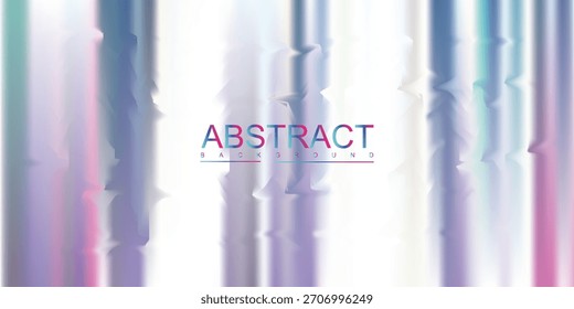 Iridescent Abstract Background with Vertical Gradient Streaks an