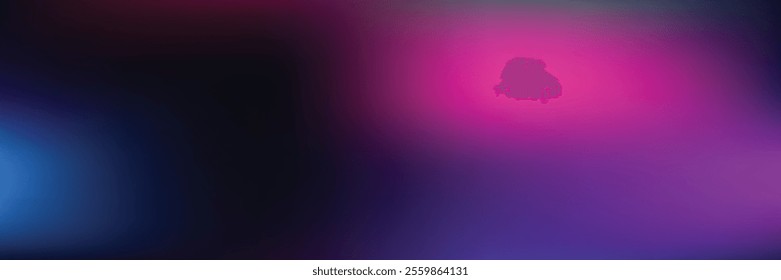 Iridescent aura Y2K futuristic holographic gradient background. Vector abstract mesh gradient. Dark cosmic colors space theme aurora fluid hologram texture in bright blue sky colors.