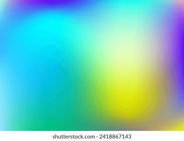 Iridescent Background. Abstract Gradient. Blue Neon Gradient. Pop Pattern. Pearlescent Texture. Trendy Fluid. Metal Multicolor Template. Bright Paper. Violet Iridescent Background