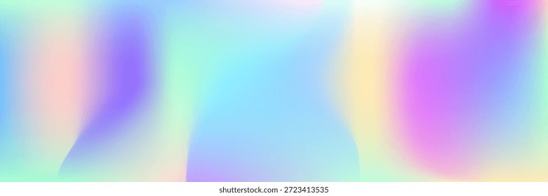 Iridescent Background. Abstract Texture. Blue Pop Gradient. Trendy Fluid. Metal Futuristic Illustration. Fantasy Cover. Holographic Texture. Soft Glitch. Purple Iridescent Background