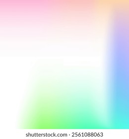 Iridescent Background. Abstract Texture. Hippie Retro Gradient. Modern Foil. Pop Light. Shiny Poster. Hologram Gradient. Soft Multicolor Template. Blue Iridescent Background