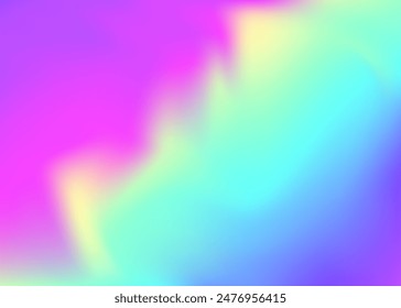 Iridescent Background. Abstract Texture. Violet Soft Texture. Shiny Pattern. Vibrant Mesh. Holographic Gradient. Fantasy Foil. Metal Spectrum Brochure. Blue Iridescent Background