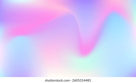 Iridescent Background. Digital Light. Abstract Texture. Purple Soft Gradient. Hologram Texture. Minimal Mesh. Blur Banner. Neon Multicolor Template. Blue Iridescent Background