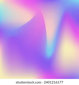 Iridescent Background. Hippie Soft Texture. Holographic Gradient. Pop Multicolor Template. Pearlescent Gradient. Retro Mesh. Vintage Cover. Blur Poster. Violet Iridescent Background