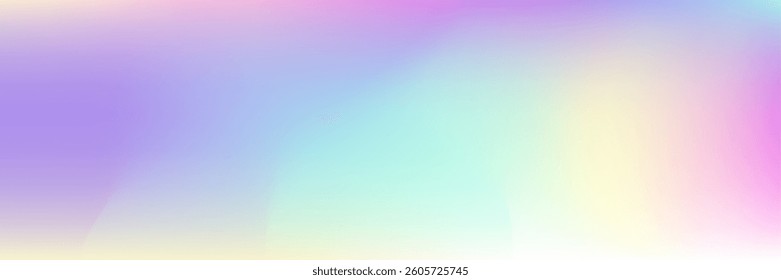 Iridescent Background. Hipster Mesh. Violet Retro Gradient. Soft Banner. Holographic Gradient. Pop Creative Template. Trendy Card. Abstract Texture. Blue Iridescent Background