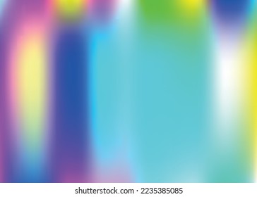 Iridescent Background. Hologram Gradient. Retro Holography Invitation. Abstract Texture. Hipster Card. Liquid Light. Blur Glitter. Blue Soft Gradient. Violet Iridescent Background