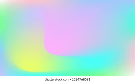 Iridescent Background. Hologram Texture. Yellow Pop Gradient. Retro Holography Backdrop. Bright Light. Blur Fluid. Pearlescent Texture. Metal Surface. Blue Iridescent Background