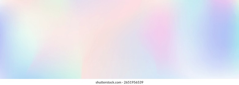 Iridescent Background. Holographic Gradient. Blue Soft Texture. Kawaii Fluid. Metal Minimalist Invitation. Trendy Cover. Pearlescent Gradient. Shiny Surface. Violet Iridescent Background