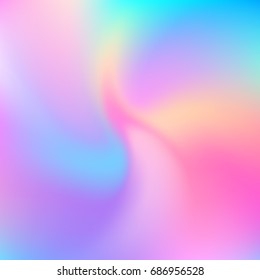 Iridescent background. Holographic gradient. Vector illustration