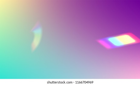  Iridescent Background. Holographic Light Glitch Effect.
Vector Rainbow Gradient with Sunshine Glare.  Creative Festive Backdrop. 
Mesh Holographic Foil. Trendy Hologram Vector Background.
