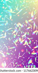  Iridescent Background. Holographic Light Glitch Effect.
Vector Rainbow Gradient with Sunshine Glare.  
Mesh Holographic Foil. Trendy Hologram Vector Background. Creative Festive Backdrop. 
