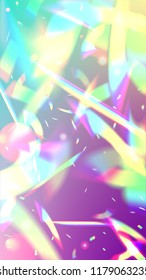  Iridescent Background. Holographic Light Glitch Effect.
Vector Rainbow Gradient with Sunshine Glare.  
 Trendy Hologram Vector Background. Mesh Holographic Foil. Creative Festive Backdrop. 
