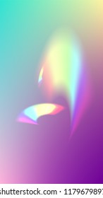  Iridescent Background. Holographic Light Glitch Effect.
Vector Rainbow Gradient with Sunshine Glare.  
Mesh Holographic Foil. Trendy Hologram Vector Background. Creative Festive Backdrop. 
