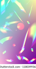  Iridescent Background. Holographic Light Glitch Effect.
Vector Rainbow Gradient with Sunshine Glare.  
 Trendy Hologram Vector Background. Mesh Holographic Foil. Creative Festive Backdrop. 
