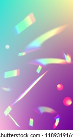  Iridescent Background. Holographic Light Glitch Effect.
Vector Rainbow Gradient with Sunshine Glare.  
 Trendy Hologram Vector Background. Mesh Holographic Foil. Creative Festive Backdrop. 
