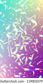  Iridescent Background. Holographic Light Glitch Effect.
Vector Rainbow Gradient with Sunshine Glare.  
 Trendy Hologram Vector Background. Mesh Holographic Foil. Creative Festive Backdrop. 
