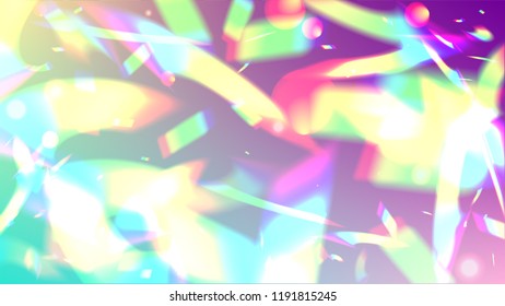  Iridescent Background. Holographic Light Glitch Effect.
Vector Rainbow Gradient with Sunshine Glare.  Creative Festive Backdrop. 
Mesh Holographic Foil. Trendy Hologram Vector Background.

