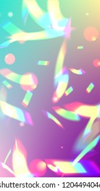  Iridescent Background. Holographic Light Glitch Effect.
Vector Rainbow Gradient with Sunshine Glare.  Creative Festive Backdrop. 
Mesh Holographic Foil. Trendy Hologram Vector Background.
