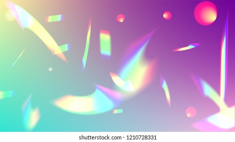  Iridescent Background. Holographic Light Glitch Effect.
Vector Rainbow Gradient with Sunshine Glare.  
 Trendy Hologram Vector Background. Mesh Holographic Foil. Creative Festive Backdrop. 
