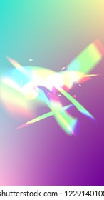  Iridescent Background. Holographic Light Glitch Effect.
Vector Rainbow Gradient with Sunshine Glare.  Creative Festive Backdrop. 
Mesh Holographic Foil. Trendy Hologram Vector Background.
