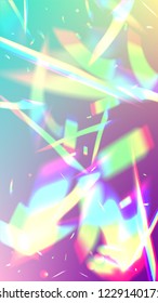  Iridescent Background. Holographic Light Glitch Effect.
Vector Rainbow Gradient with Sunshine Glare.  
 Trendy Hologram Vector Background. Mesh Holographic Foil. Creative Festive Backdrop. 
