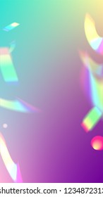  Iridescent Background. Holographic Light Glitch Effect.
Vector Rainbow Gradient with Sunshine Glare.  
 Trendy Hologram Vector Background. Mesh Holographic Foil. Creative Festive Backdrop. 
