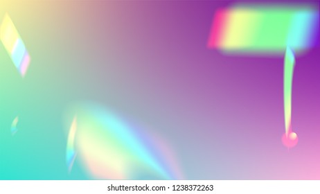  Iridescent Background. Holographic Light Glitch Effect.
Vector Rainbow Gradient with Sunshine Glare.  
Mesh Holographic Foil. Trendy Hologram Vector Background. Creative Festive Backdrop. 
