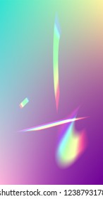  Iridescent Background. Holographic Light Glitch Effect.
Vector Rainbow Gradient with Sunshine Glare.  
Mesh Holographic Foil. Trendy Hologram Vector Background. Creative Festive Backdrop. 
