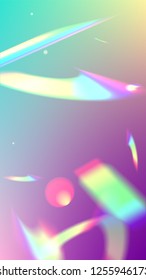  Iridescent Background. Holographic Light Glitch Effect.
Vector Rainbow Gradient with Sunshine Glare.  
Mesh Holographic Foil. Trendy Hologram Vector Background. Creative Festive Backdrop. 
