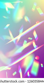  Iridescent Background. Holographic Light Glitch Effect.
Vector Rainbow Gradient with Sunshine Glare.  
Mesh Holographic Foil. Trendy Hologram Vector Background. Creative Festive Backdrop. 
