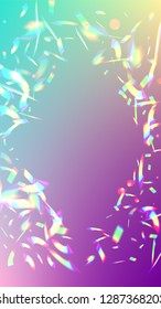  Iridescent Background. Holographic Light Glitch Effect.
Vector Rainbow Gradient with Sunshine Glare.  Creative Festive Backdrop. 
Mesh Holographic Foil. Trendy Hologram Vector Background.
