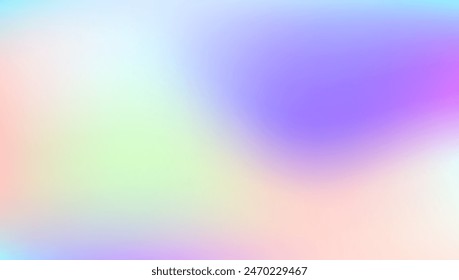 Iridescent Background. Holographic Texture. Blue Metal Texture. Rainbow Foil. Modern Light. Neon Minimalist Illustration. Blur Banner. Pearlescent Gradient. Purple Iridescent Background