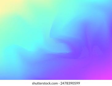Iridescent Background. Minimal Mesh. Blur Futuristic Template. Pearlescent Gradient. Abstract Gradient. Rainbow Foil. Retro Poster. Blue Neon Texture. Purple Iridescent Background