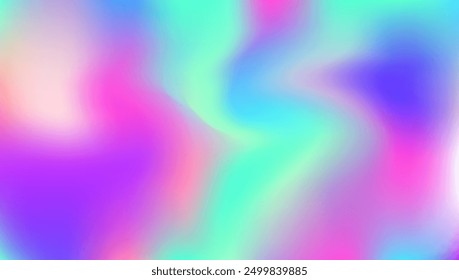 Iridescent Background. Neon Vector. Metalic Paper. Hologram Gradient. Pink Blur Texture. Metal Geometry Brochure. Holographic Texture. Cosmos Mesh. Blue Iridescent Background