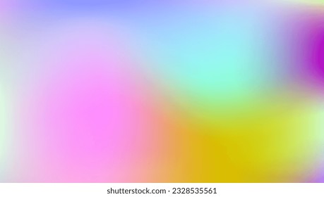 Iridescent Background. Purple Neon Texture. Vibrant Light. Pop Concept. Hologram Gradient. Abstract Gradient. Blur Minimalist Invitation. Vintage Foil. Blue Iridescent Background