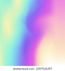 Iridescent Background. Purple Pop Gradient. Blur Geometric Brochure. Retro Shapes. Trendy Light. Pearlescent Texture. Hologram Gradient. Rainbow Foil. Violet Iridescent Background