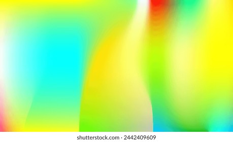 Iridescent Background. Retro Effect. Pink Pop Gradient. Girlie Cover. Hologram Texture. Plastic Card. Soft Multicolor Illustration. Holographic Gradient. Blue Iridescent Background