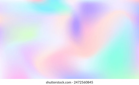 Iridescent Background. Unicorn Foil. Hologram Texture. Purple Metal Gradient. Neon Vector. Shiny Spectrum Invitation. Minimal Card. Holographic Gradient. Violet Iridescent Background