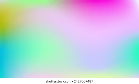 Iridescent Background. Vibrant Flyer. Girlie Paper. Holographic Gradient. Pink Retro Texture. Pop Minimalist Template. Abstract Gradient. Metal Poster. Blue Iridescent Background