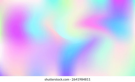 Iridescent Background. Violet Soft Texture. Minimal Card. Liquid Foil. Pop Shapes. Metal Geometry Backdrop. Holographic Gradient. Pearlescent Texture. Blue Iridescent Background