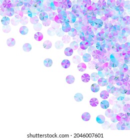 Composición vectorial de las perlas irlandesas. Delicados elementos de paillette de brillo vacacional. El confeti de Año Nuevo es una textura brillante.