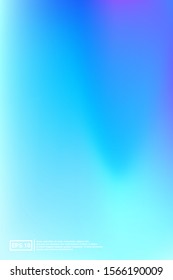 Iridescent, Blurred Gradient Mesh.  Blue Screen Iridescent, Minimal, Blurred Background.  Color, Space, Party Gradient. 