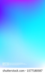 Iridescent, Blurred Gradient Mesh.  Blue Screen Iridescent, Minimal, Blurred Background.  Multicolor, Bokeh, Trend Gradient. For Web Applications, Mobiles, Screen Template.