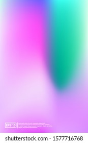 Iridescent, Blurred Gradient Mesh.  Blue Screen Iridescent, Minimal, Blurred Background.  Multicolor, Space, Futuristic Image. For Web Applications, Mobiles, Screen Template.