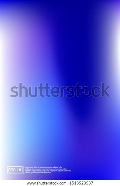 Iridescent Blurred Gradient Mesh Blue Screen Stock Vector Royalty Free